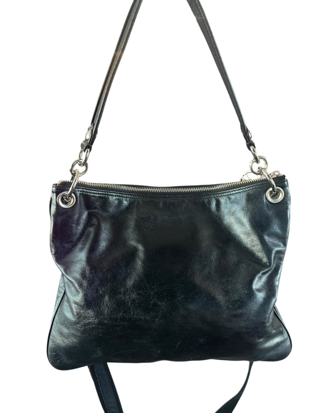 Coach Poppy Black Leather Bag 2010 Style 17048 - Picture 3 of 11